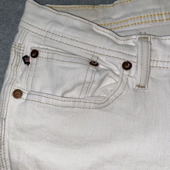 Y2K Ralph Lauren Jeans Co Whitney Jean Women’s 8 30” White Stretch Bootcut Denim - Picture 6 of 16